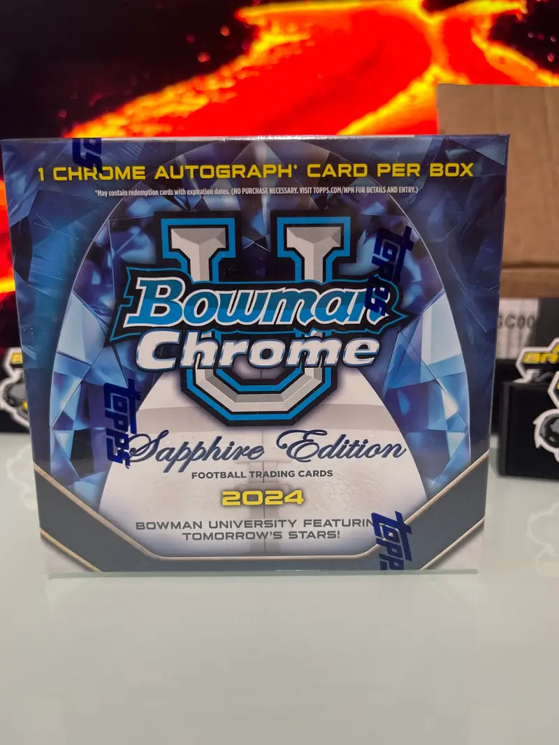 2024 Bowman University Chrome Sapphire Football Hobby Box