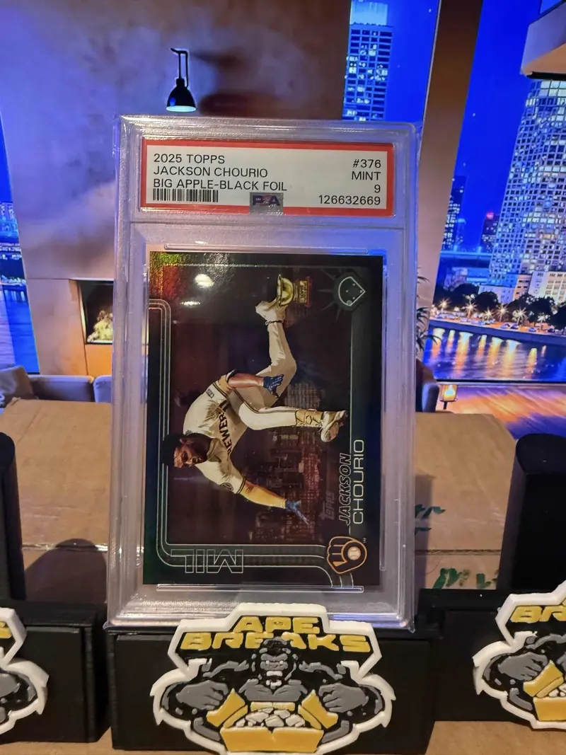 2025 Topps Jackson Chourio Big Apple Black Foil