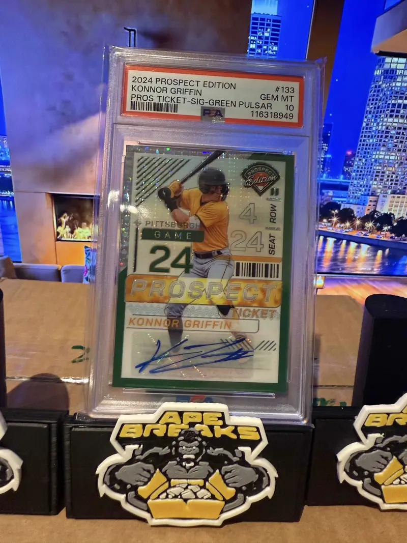 2024 Prospect Edition Konnor Griffin Prospect Ticket Green Pulsar Autograph