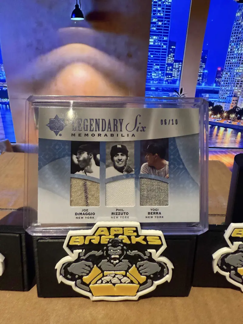 Upper Deck Ultimate Legendary Six DiMaggio / Rizzuto / Berra Triple Memorabilia
